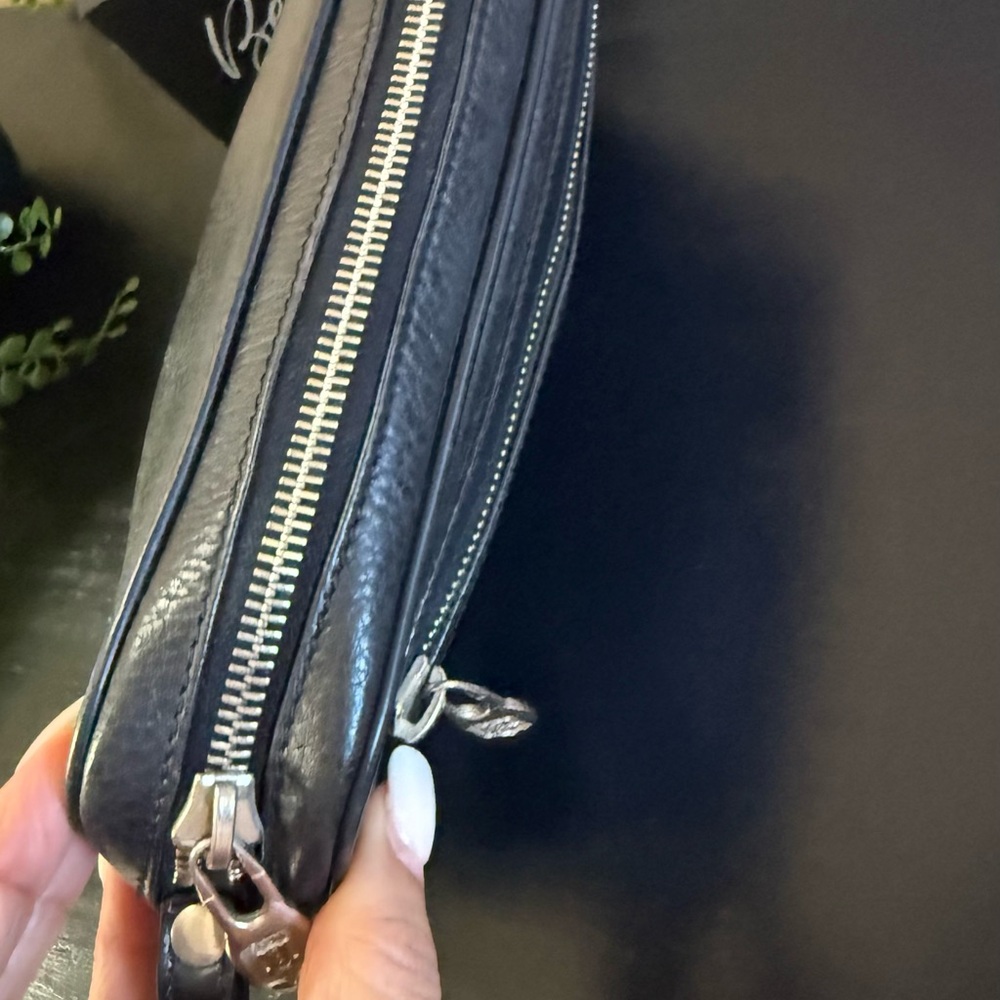 Celine unisex Black Leather Wristlet clutch bag vintage - Picture 16 of 17
